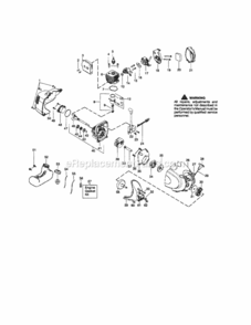 Page B Diagram and Parts List for 358791032  Craftsman Trimmer