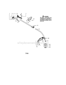 Page A Diagram and Parts List for 358791042  Craftsman Trimmer