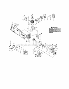Page B Diagram and Parts List for 358791050  Craftsman Trimmer