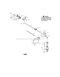 Page A Diagram and Parts List for 358791051  Craftsman Trimmer