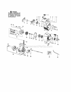 Page B Diagram and Parts List for 358791061  Craftsman Trimmer