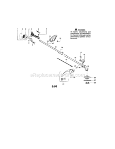 Page A Diagram and Parts List for 358791072  Craftsman Trimmer