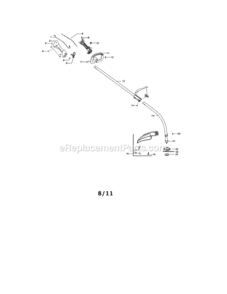 Part Location Diagram of 530058583 Husqvarna Handle