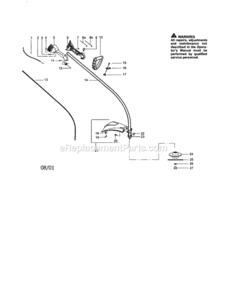 Page A Diagram and Parts List for 35879142  Craftsman Trimmer