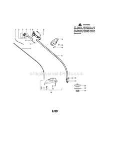 Page A Diagram and Parts List for 358791510  Craftsman Trimmer