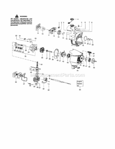 Page B Diagram and Parts List for 358791510  Craftsman Trimmer