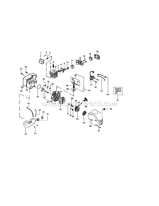 Page B Diagram and Parts List for 358791570  Craftsman Trimmer