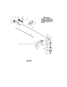 Page A Diagram and Parts List for 358791800  Craftsman Trimmer