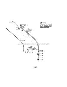 Page A Diagram and Parts List for 358794221  Craftsman Trimmer