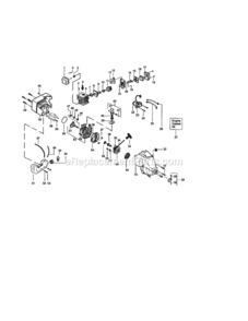 Page B Diagram and Parts List for 358794240  Craftsman Trimmer