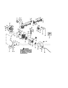 Page B Diagram and Parts List for 358794251  Craftsman Trimmer