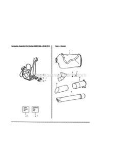 Page C Diagram and Parts List for 358794341  Craftsman Leaf Blower / Vacuum