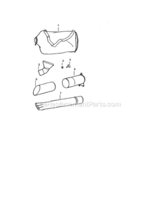 Page C Diagram and Parts List for 358794550  Craftsman Leaf Blower / Vacuum