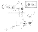 Muffler Crankcase Crankshaft Diagram and Parts List for 358794741  Craftsman Leaf Blower / Vacuum