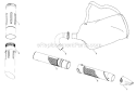 HoseVac Bag Diagram and Parts List for 358794741  Craftsman Leaf Blower / Vacuum