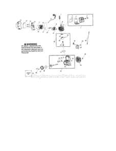 Page B Diagram and Parts List for 358794743  Craftsman Leaf Blower / Vacuum