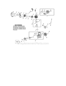 Page B Diagram and Parts List for 358794751  Craftsman Leaf Blower / Vacuum