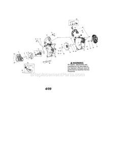 Page A Diagram and Parts List for 358794771  Craftsman Leaf Blower / Vacuum