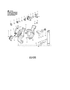 Page A Diagram and Parts List for 358794900  Craftsman Leaf Blower / Vacuum