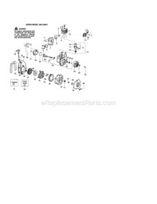 Page B Diagram and Parts List for 358794941  Craftsman Leaf Blower / Vacuum