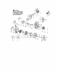 Page B Diagram and Parts List for 358794942  Craftsman Leaf Blower / Vacuum