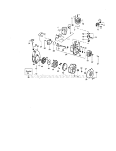 Page B Diagram and Parts List for 358794943  Craftsman Leaf Blower / Vacuum