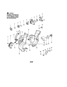 Page A Diagram and Parts List for 358794961  Craftsman Leaf Blower / Vacuum