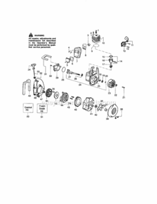 Page B Diagram and Parts List for 358794961  Craftsman Leaf Blower / Vacuum