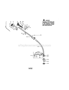 Page A Diagram and Parts List for 358795100  Craftsman Trimmer