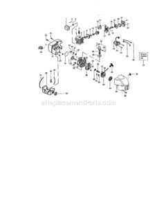 Page B Diagram and Parts List for 358795120  Craftsman Trimmer