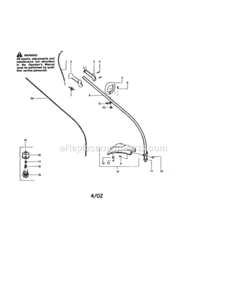 Page A Diagram and Parts List for 358795121  Craftsman Trimmer