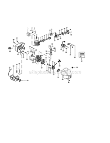 Page B Diagram and Parts List for 358795121  Craftsman Trimmer