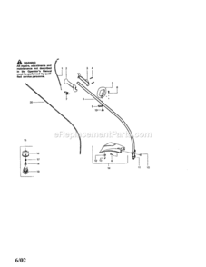 Page A Diagram and Parts List for 358795122  Craftsman Trimmer