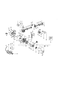 Page B Diagram and Parts List for 358795122  Craftsman Trimmer