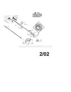 Page A Diagram and Parts List for 358795161  Craftsman Trimmer