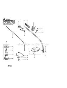 Part Location Diagram of 530094830 Husqvarna Spring