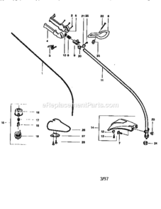 Page A Diagram and Parts List for 358795320  Craftsman Trimmer