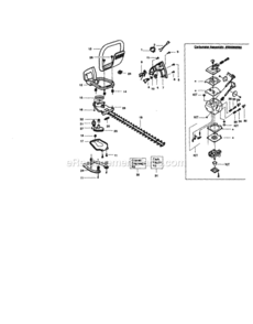 Page B Diagram and Parts List for 358795330  Craftsman Hedge Trimmer