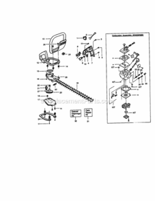 Page B Diagram and Parts List for 358795390  Craftsman Hedge Trimmer