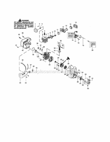 Page B Diagram and Parts List for 358795501  Craftsman Trimmer