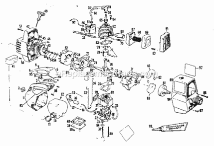 Part Location Diagram of 24451 Craftsman Start Rope