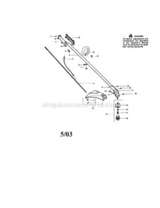 Page A Diagram and Parts List for 358795521  Craftsman Trimmer