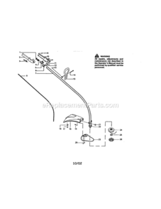Page A Diagram and Parts List for 358795540  Craftsman Trimmer