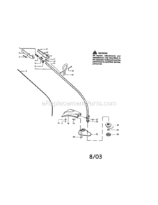 Page A Diagram and Parts List for 358795543  Craftsman Trimmer