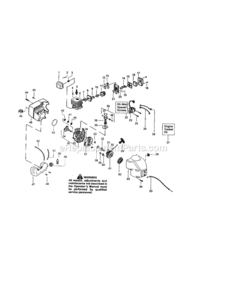 Page B Diagram and Parts List for 358795543  Craftsman Trimmer