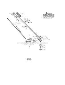 Page A Diagram and Parts List for 358795551  Craftsman Trimmer