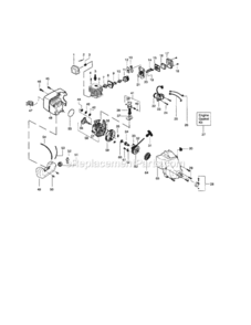 Page B Diagram and Parts List for 358795551  Craftsman Trimmer