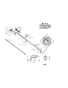 Page A Diagram and Parts List for 358795560  Craftsman Trimmer