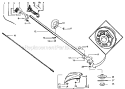 Driveshaft Diagram and Parts List for 358795580  Craftsman Trimmer