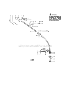 Page A Diagram and Parts List for 358795590  Craftsman Trimmer